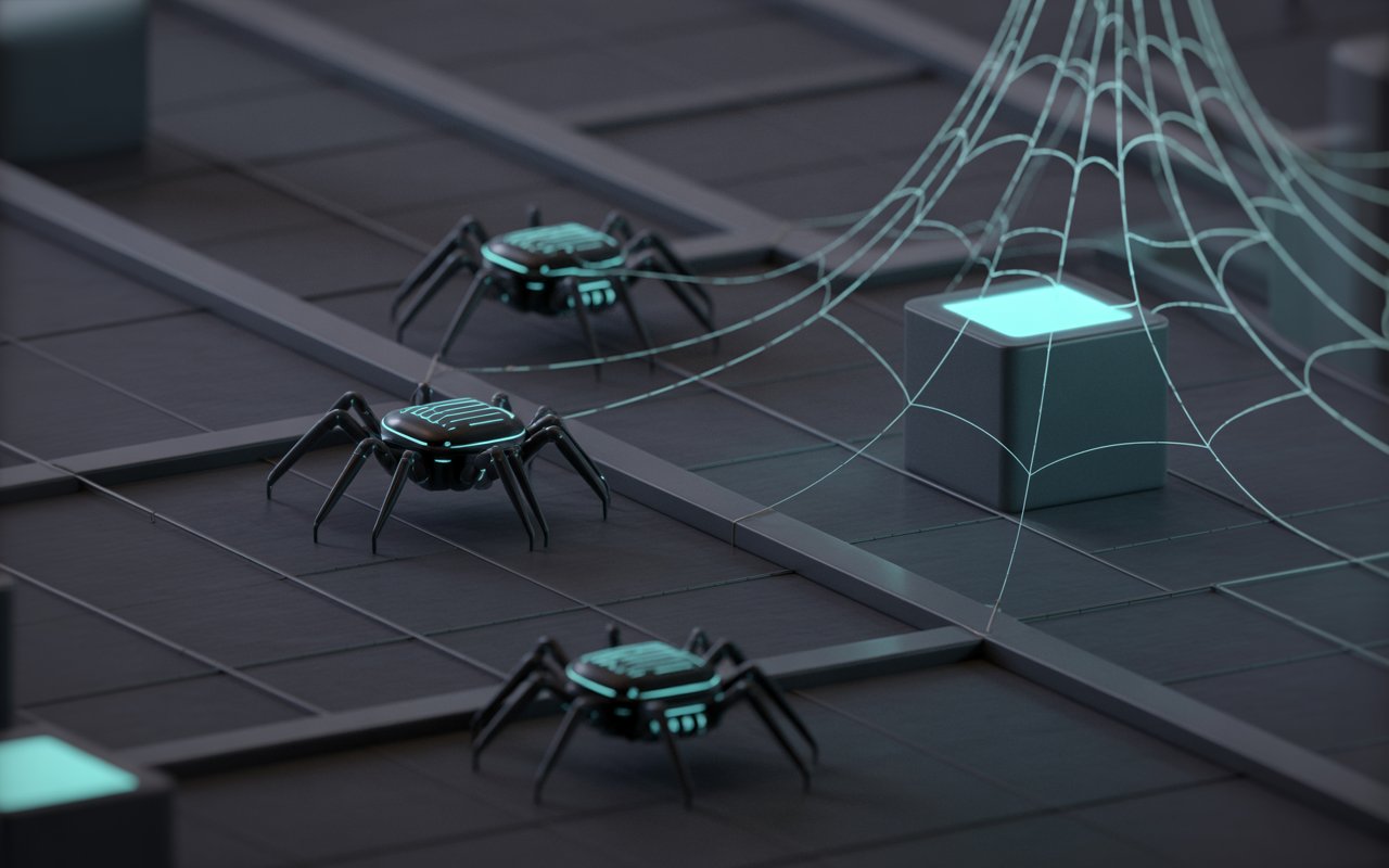 futuristic image of web crawlers